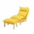 Sofa Relaxsessel Sessel mit Fußbank Hocker Ottoman for Büro Wohnzimmer 5-Farben-Freizeit Sessel (Color : Yellow, Size : Free Size) - 